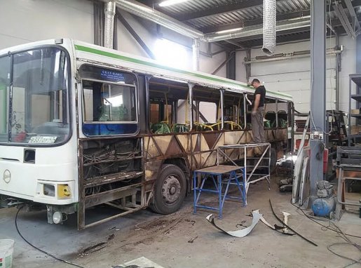 Ремонт автобусов, замена стекол, ремонт кузова стоимость ремонта и где отремонтировать - Великий Новгород